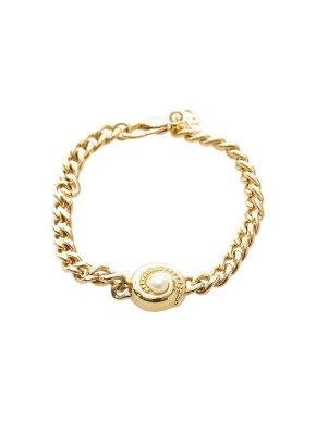Dior Faux Pearl Chain Bracelet