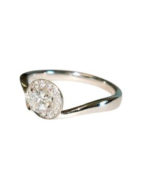 0711 Tbilisi 18ct White Gold & White Diamond Ring L