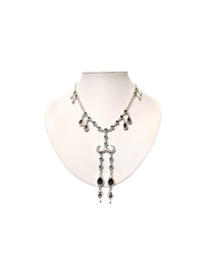 Lucy Quartermile Sterling Silver Smokey Quartz Fringe Necklace