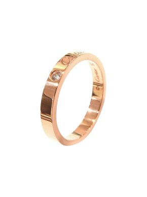 18ct Rose Gold C de Cartier Ring 56