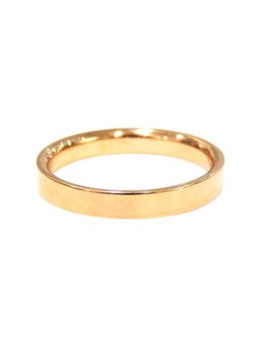 Tiffany & Co. 18ct Rose Gold Logo Band Ring 56