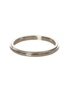 Tiffany & Co. Platinum Milgrain Band Ring 16.5