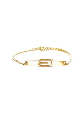 Givenchy Gold Tone G Pendant Bracelet