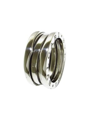 Bvlgari 18ct White Gold B.Zero1 Ring 48
