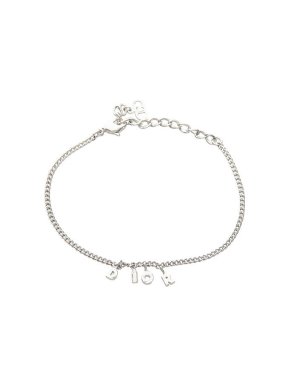 Dior Silver-Tone Metal Charm Bracelet