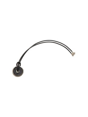 Louis Vuitton Monogram Eclipse Silvere-Tone Metal & Cord Necklace