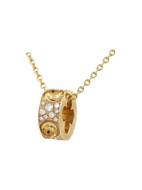Louis Vuitton 18ct Yellow Gold  Diamond Set Empreinte Pendant