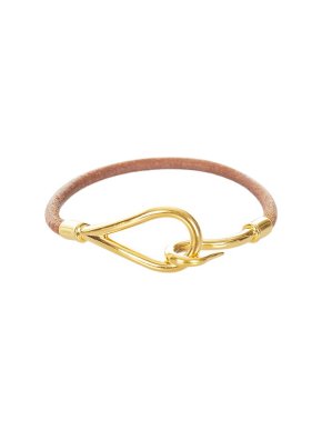Hermes Jumbo Hook Leather Bracelet