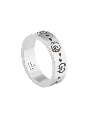 Silver GucciGhost Ring - Size 54
