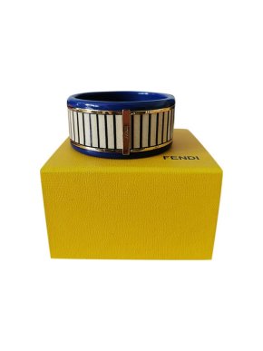 Fendi Blue & white resin bangle