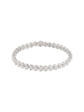 18k White Gold Diamond Line Bracelet