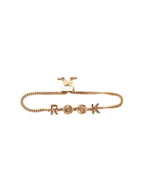 Chloe ROCK Gold Tone Bracelet