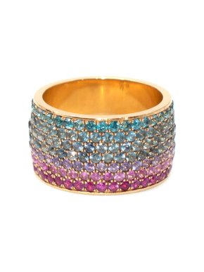 18kt Recycled Gold California Sapphire Ring 7