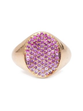 Ombré 18-karat recycled rose gold sapphire ring