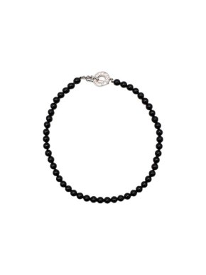 Tiffany & Co. Black Onyx Beaded Necklace