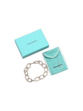 Tiffany & Co. Sterling Silver Twisted Chain Link Bracelet