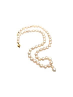 18ct Gold & Diamond Pearl Necklace