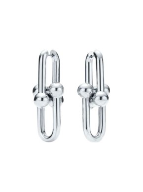 Tiffany & Co. sterling silver City Hardware Link drop earrings