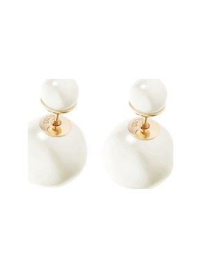 Dior faux-pearl & gold-tone metal Tribales earrings