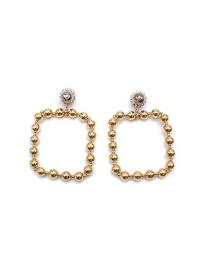 Carolina Herrera Maxi Loop Contessa Beaded Earrings