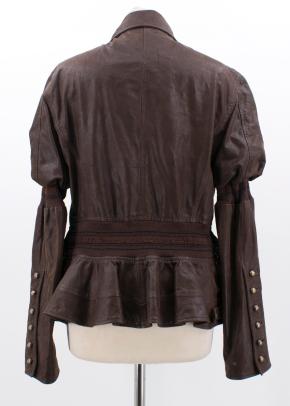 Gianfranco Ferre Brown Leather Jacket 4