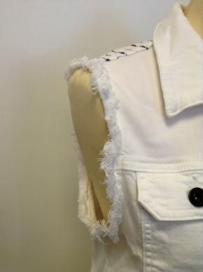 Adriano Goldschmied White Denim Vest 3