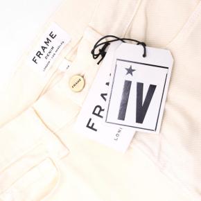 Frame Denim Cream Cropped Flared Jeans 2