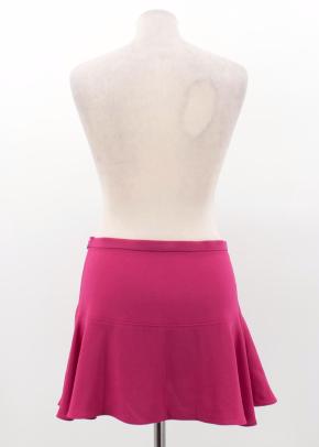Joseph Pink Crepe Stretch Mini Skirt 8