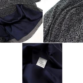 Galvan Black & White Textured Low Back Gown 10