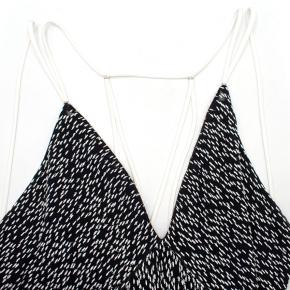 Galvan Black & White Textured Low Back Gown 5