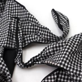 Pinko Gingham Sleeveless Tie-front Top 7