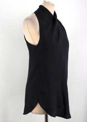 Carven Haut Twill High-neck Sleeveless Top 4