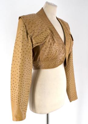 Jean Claude Jitois Tan Ostrich Jacket 3