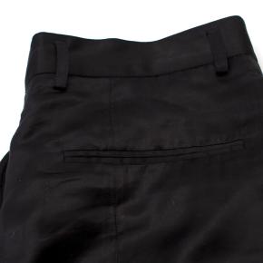 Haider Ackermann Black Silky Cropped Trousers 4