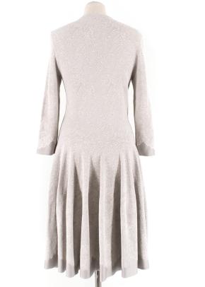 Aexander McQueen Grey Floral Lace Dress 3