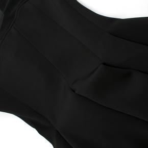 Maje Tulle-Yoke Black A-line Dress 9