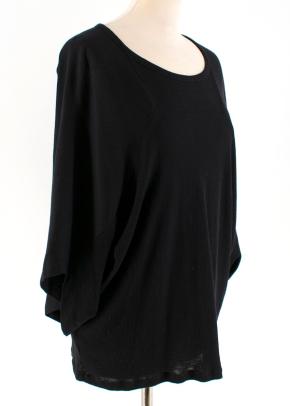 McQ By Alexander McQueen Black Kimono T-Shirt Top 2