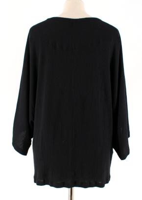 McQ By Alexander McQueen Black Kimono T-Shirt Top 3