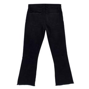 Current/Elliott 'The Kick Jean' Black Corduroy Trousers 2