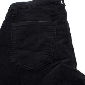 Current/Elliott 'The Kick Jean' Black Corduroy Trousers 5