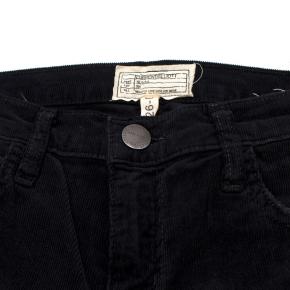 Current/Elliott 'The Kick Jean' Black Corduroy Trousers 6