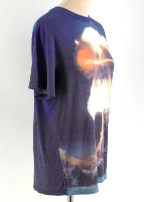 Christopher Kane Blue Atomic Bomb-Print T-shirt 3