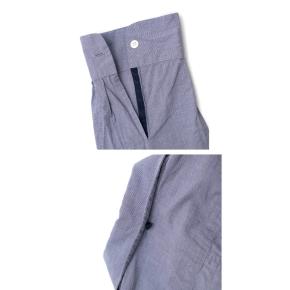 Adam Lippes Blue Houndstooth Check Shirt Dress 10