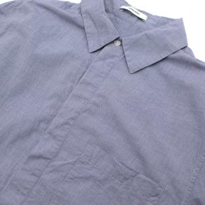 Adam Lippes Blue Houndstooth Check Shirt Dress 6