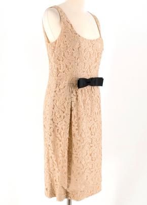 Moschino Cheap and Chic Lace Bow Waist Dress 2