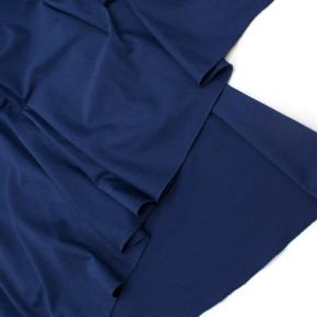 Leon Max Blue Sleeveless Silk Blend Draped Dress 8