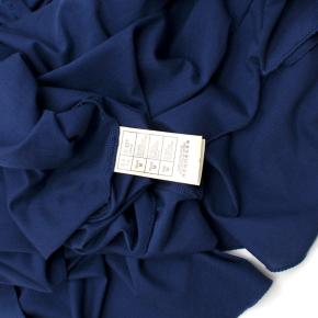 Leon Max Blue Sleeveless Silk Blend Draped Dress 9