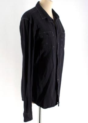 Pierre Balmain Charcoal Denim Shirt 2