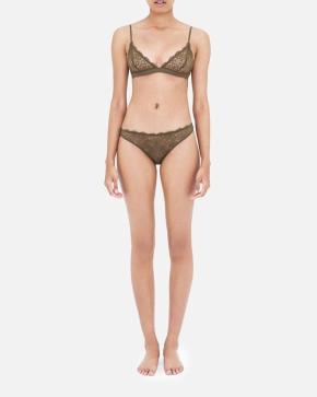 Les Girls Les Boys Khaki Daisy Lingerie Set 2