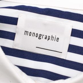 Monographie White & Blue Striped Cotton Shirt 5